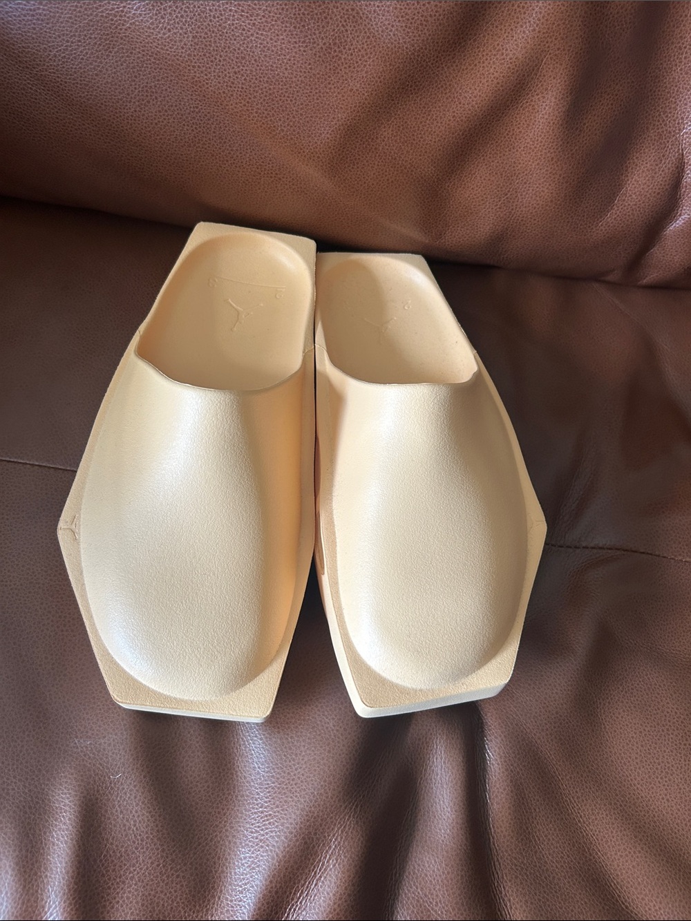 Contemporary Slip-On Clog in Light Beige